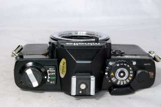 Minolta XG7 Camera body only SLR all black with instruction manual 