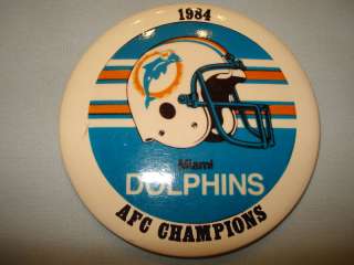 Miami Dolphins 1984 AFC Champs Button  