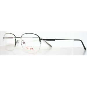  FLEXIBLE TITANIUM FX6 Mens New Gunmetal Eyeglass Frame 