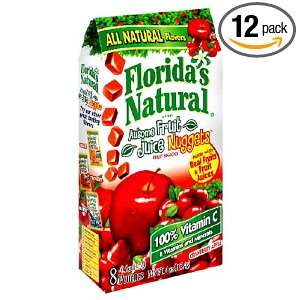 Floridas Natural Fruit Juice Nuggets, Cranberry Apple, 4 Ounce 