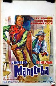 Lex Barker  Western  A Place Called Glory  Poster  