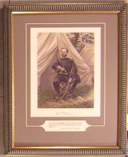 William T. Sherman Civil War General Portrait & Quote  