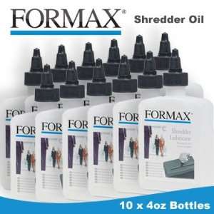  Formax Paper Shredder Oil (10 x 4oz. Bottles) Electronics