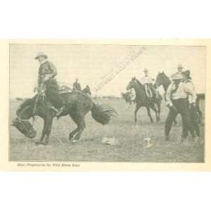   1905 Frontier Day At Cheyenne Wyoming Cowboys Rodeo 
