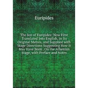  The Ion of Euripides Euripides Euripides Books