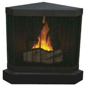  Freemont Corner Gel Fireplace All Black