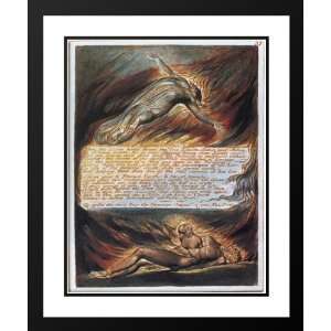  Blake, William 20x23 Framed and Double Matted The Descent 