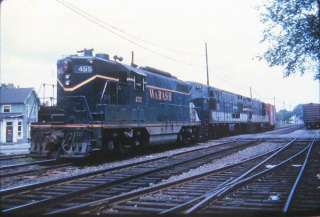 Railroad Duplicate Slide Wabash WAB 455 450 & 453 June 1962  
