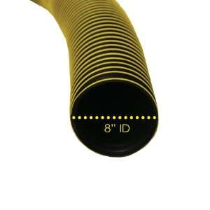 Thermoplastic Flex (Medium Duty) WS   Rubber Hose   8 ID x 5ft Length 