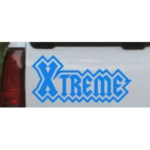  Blue 3.6in X 7.5in    Xtreme Car Window Wall Laptop Decal 