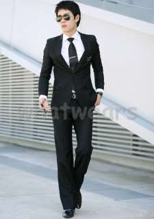 Premium Mens Slim Fit One Button Dress Suit W03  