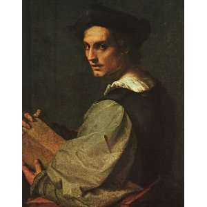   name Portrait of a Young Man, By Andrea del Sarto 