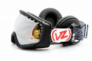NEW Von Zipper Feenom Snow Goggles   Blackout Skullcandy w/ Headphones 