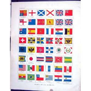 Johnston 1906 Nations Flags Scotland Andrew Turkey England 