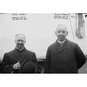 1909 photo Bishop Morris and Bishop Farrelly, on boat  