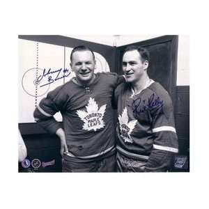 Frozen Pond Toronto Maple Leafs Johnny Bower and Red Kelly Autographed 
