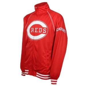  Cincinnati Reds Cooperstown Track Jacket (Red)