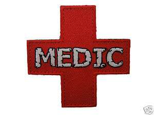 GID MEDIC MEDICAL PARAMEDIC VELCRO PATCH 4 ID/EMT/kit/bag/First Aid 