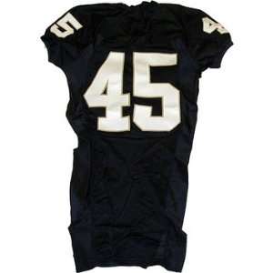  Mike Anello 45 Notre Dame 2007 Blue Football Game Used 
