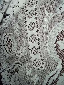 ainsley white swag lace curtain floral design 69 x 46 wls316
