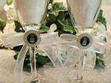Wedding Toasting Flute Glasses U.S. Military US Police  