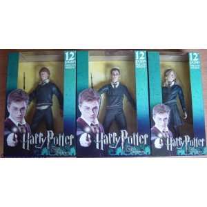   12 Talking Set of 3 Figures Harry, Ron & Hermione Toys & Games