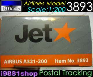 AirBus A321 Jetstar 1200 Hogan Wings 3893 Airlines  