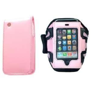  Two Pink Cases for Apple iphone 4   Arm Holder Armband 