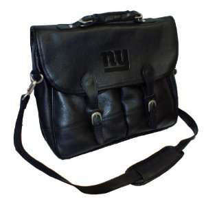   Debossed Black Leather Anglers Bag New York Giants
