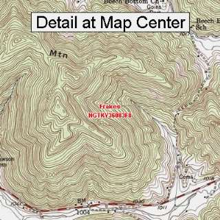  USGS Topographic Quadrangle Map   Frakes, Kentucky (Folded 