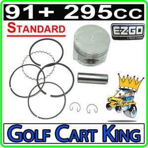 EZGO 295cc Standard Piston Ring Set (91+) 4 cycle Robins Golf Cart 
