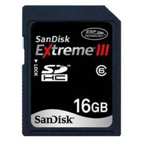  SanDisk 16GB Extreme III SDHC Class 6 Card Secure Digital 