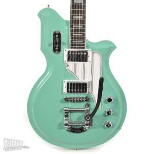  Eastwood Airline Map Sea Foam Green Musical Instruments