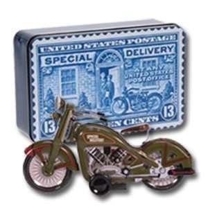  Tin Motorcycle Collectible USPS Limited Edition