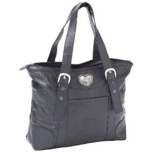  Embassy Lth Purse W/Heart Medallion Electronics