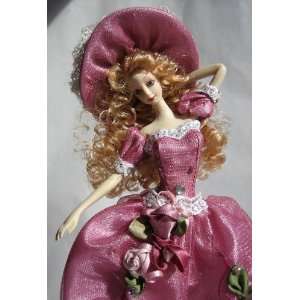  Pink Rose Victorian Tassel Doll Victorian Home Accents 