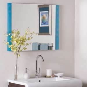   Contemporary Bubble Edged Clean Frameless Wall Mirror