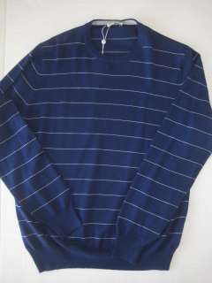 new with tags luxury blue white stripe sweater by gran