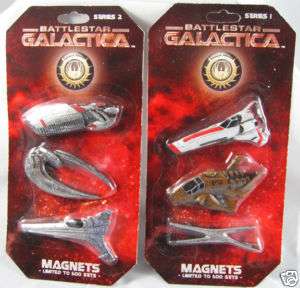 BATTLESTAR GALACTICA Magnet Sets Viper, Raptor, Cylon  