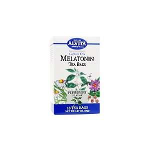  Melatonin Tea Peppermint Flavor   Caffeine Free, 18 bags 