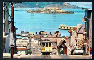 Postcard   San Francisco Cable Car Alcatraz  