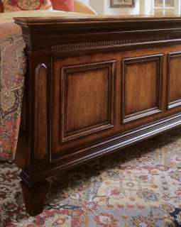 Cherry/Brown King Panel Bed  
