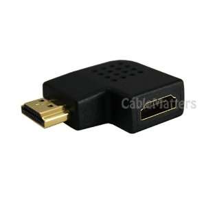   Vertical Flat Right 270 Degree HDMI Male to Female Right Angle Adapter