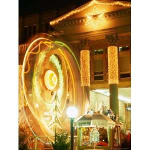  of Konigsbau and Ferris Wheel During Christmas Market, Nuremberg 