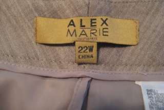 ALEX MARIE Alexa Brown Dress Pants NWT $119 PLUS Sizes *Free Ship 