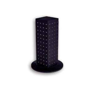   Sided Revolving Pegboard Counter Display, Black