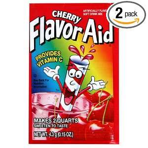 Flavor Aid Drink Mix, Cherry, 72 Count Sticks (Pack of 2)  