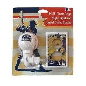  Colorado Rockies Night Light and Outlet Cover Set Sports 