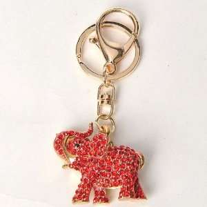  Elephant Figure Metal Key Ring Keychain Key Hook