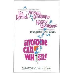  Anyone Can Whistle (Broadway) by unknown. Size 16.93 X 10 